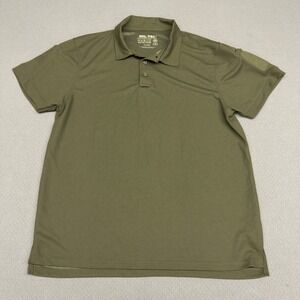 MIL TEC Tactical Quick Dry Polo Shirt Olive Green Mens XXL Breathable Polyester